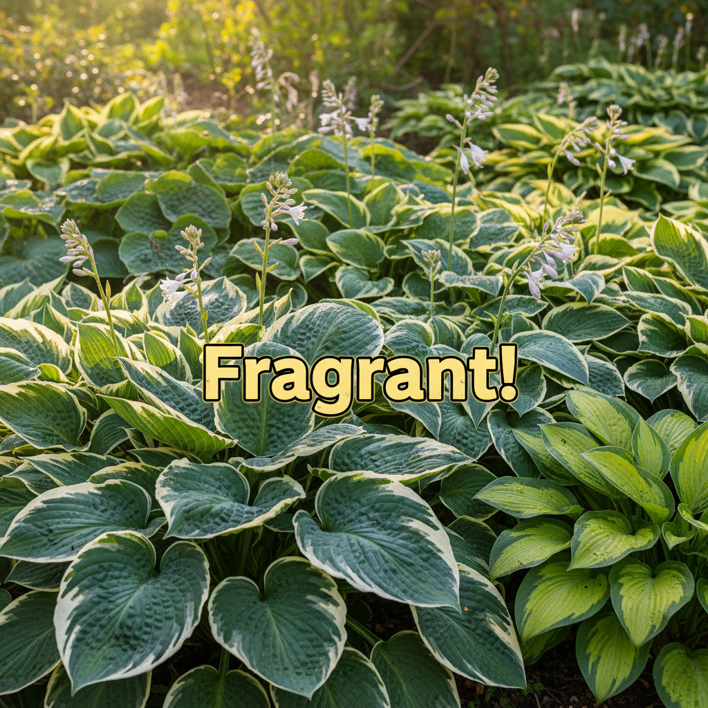 hosta ETCHED GLASS medium thick unique fragrant flowers hostas disease-free = 1 Potted Garden Plant