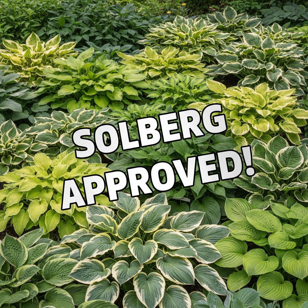 hosta GHOST SPIRIT medium streaked rare shade perennial = 1 Potted Garden Plant